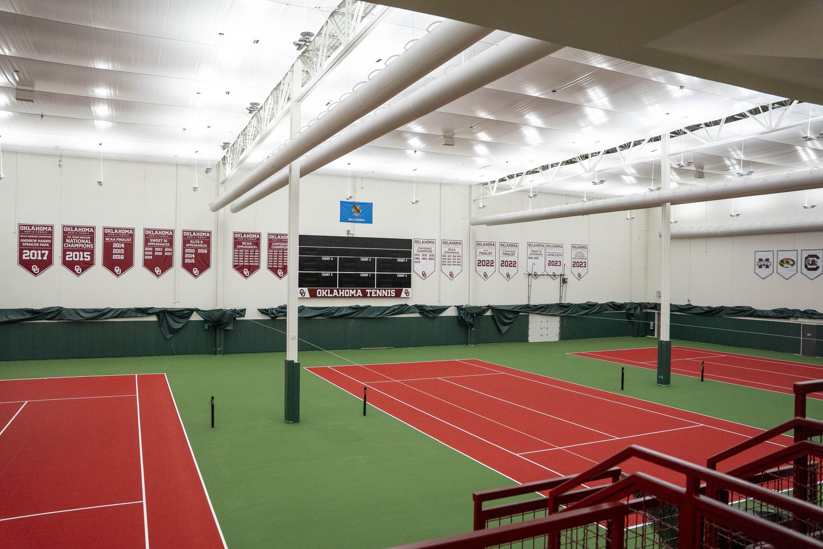 Indoor courts at the University of Oklahoma
